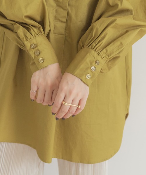 ITEMS URBANRESEARCH（アイテムズ アーバンリサーチ）の「ヒヨクシャツチュニック（シャツ/ブラウス・レディース・ブラック/オフホワイト/カーキ・FREE）」の22枚目の写真