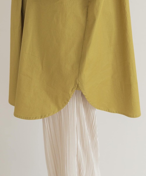 ITEMS URBANRESEARCH（アイテムズ アーバンリサーチ）の「ヒヨクシャツチュニック（シャツ/ブラウス・レディース・ブラック/オフホワイト/カーキ・FREE）」の13枚目の写真