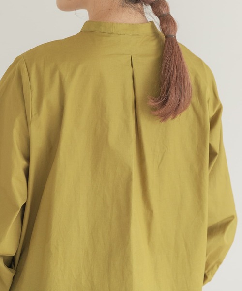 ITEMS URBANRESEARCH（アイテムズ アーバンリサーチ）の「ヒヨクシャツチュニック（シャツ/ブラウス・レディース・ブラック/オフホワイト/カーキ・FREE）」の10枚目の写真