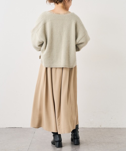 PUAL CE CIN(ピュアルセシン)の「【WEB限定】袖ボリュームワンピース(ワンピース・レディース・チャコールグレー/ブラック/ベージュ・FREE)」の15枚目の写真
