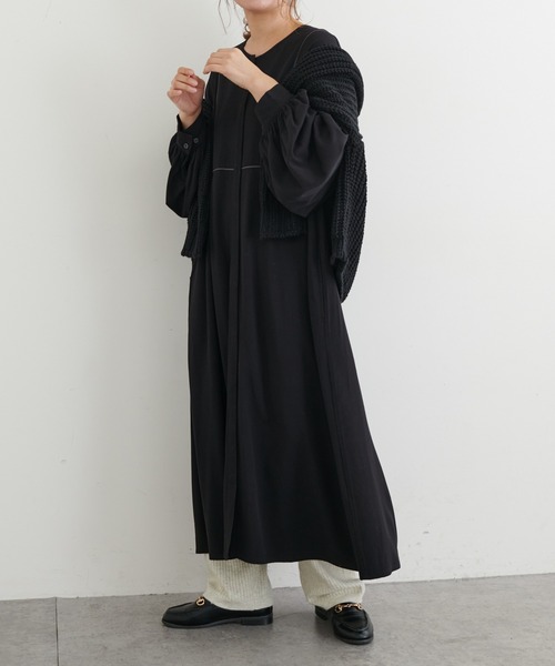PUAL CE CIN(ピュアルセシン)の「【WEB限定】袖ボリュームワンピース(ワンピース・レディース・チャコールグレー/ブラック/ベージュ・FREE)」の22枚目の写真