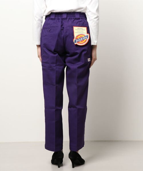 RODEO CROWNS WIDE BOWL(ロデオクラウンズワイドボウル)の「DICKIES Double Knee Work パンツ(チノパンツ・レディース・パープル/グリーン/ブラウン/ベージュ・MEDIUM/SMALL)」の6枚目の写真