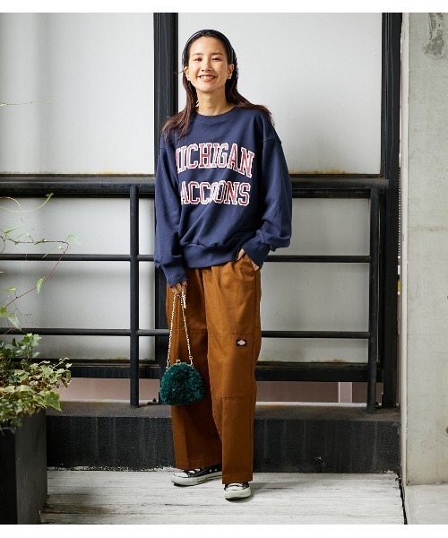 RODEO CROWNS WIDE BOWL(ロデオクラウンズワイドボウル)の「DICKIES Double Knee Work パンツ(チノパンツ・レディース・パープル/グリーン/ブラウン/ベージュ・MEDIUM/SMALL)」の10枚目の写真