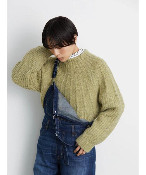 AMERICAN HOLIC（アメリカンホリック）の「編違いラグランニットプルオーバー（ニット/セーター・レディース・アイボリー/グリーン/グレー系その他・M/L）」の10枚目の写真