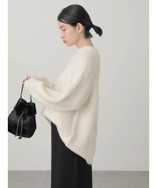 AMERICAN HOLIC（アメリカンホリック）の「編違いラグランニットプルオーバー（ニット/セーター・レディース・アイボリー/グリーン/グレー系その他・M/L）」の19枚目の写真