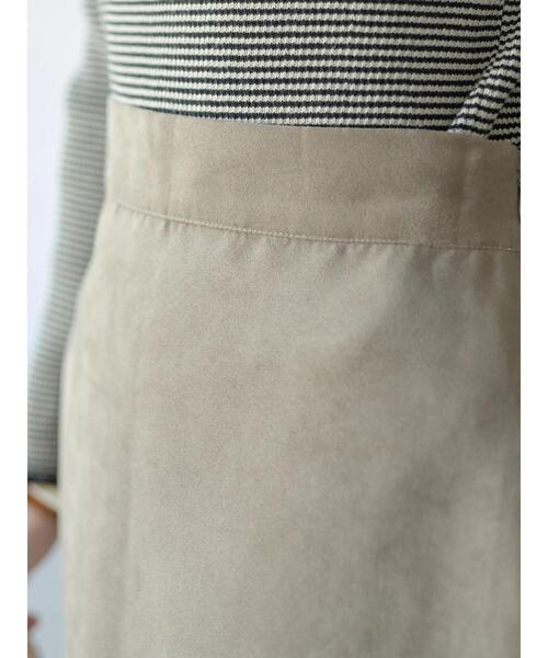 earth music&ecology（アースミュージックアンドエコロジー）の「フェイクスエード切替えスカート＊（スカート・レディース・ブラウン/グレイッシュベージュ・S/M）」の16枚目の写真