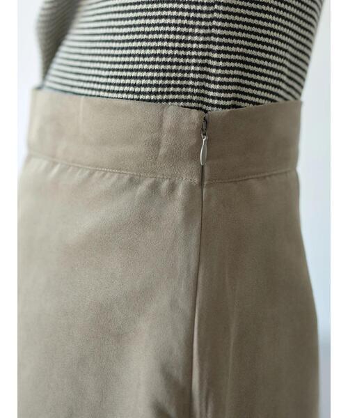 earth music&ecology（アースミュージックアンドエコロジー）の「フェイクスエード切替えスカート＊（スカート・レディース・ブラウン/グレイッシュベージュ・S/M）」の17枚目の写真