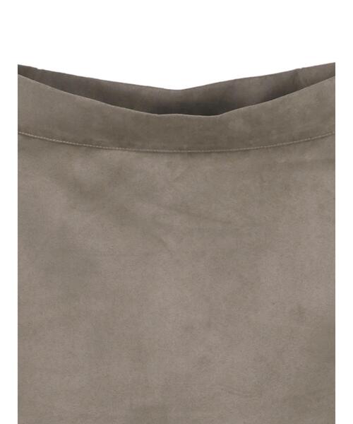 earth music&ecology（アースミュージックアンドエコロジー）の「フェイクスエード切替えスカート＊（スカート・レディース・ブラウン/グレイッシュベージュ・S/M）」の21枚目の写真