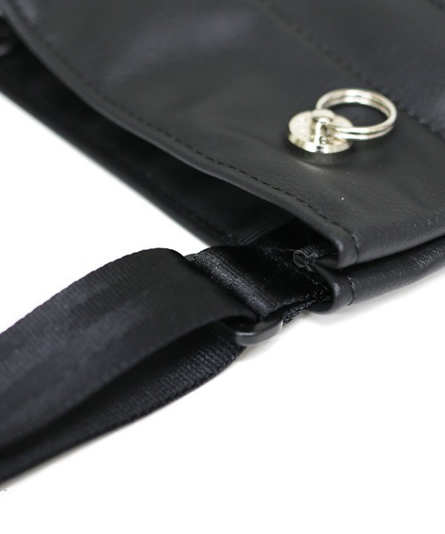 JAM HOME MADE(ジャムホームメイド)の「日本製 エシカル レザー サコッシュ ショルダーバッグ ブランド オリジナル メンズ(ショルダーバッグ・メンズ・ブラック・ONE SIZE)」の7枚目の写真