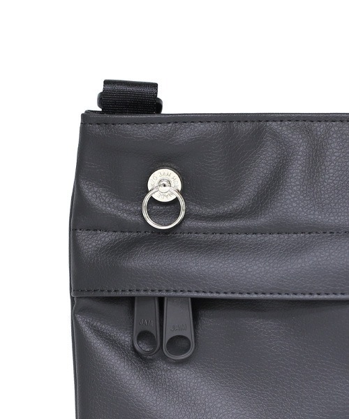 JAM HOME MADE(ジャムホームメイド)の「日本製 エシカル レザー サコッシュ ショルダーバッグ ブランド オリジナル メンズ(ショルダーバッグ・メンズ・ブラック・ONE SIZE)」の6枚目の写真
