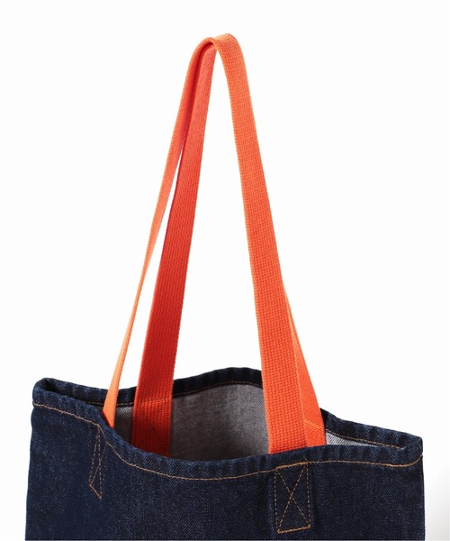 Wrangler(ラングラー)の「【Wrangler / ラングラー】TOTE BAG / トートバッグ(トートバッグ・メンズ・ライトインディゴブルー/キナリ/ワンウォッシュ・FREE)」の7枚目の写真