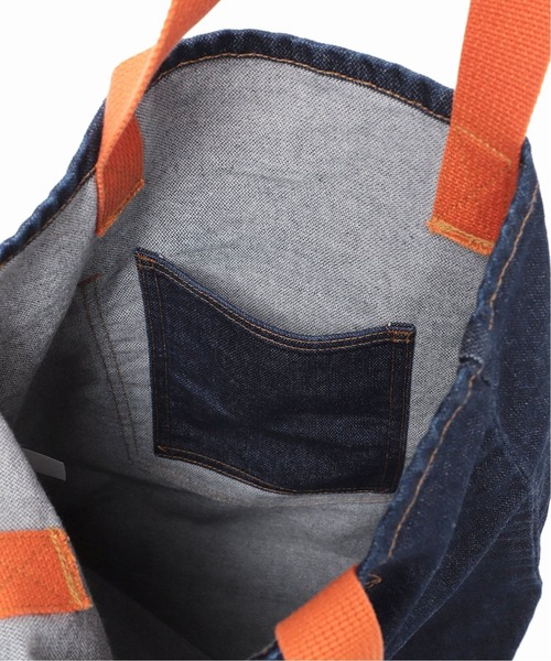 Wrangler(ラングラー)の「【Wrangler / ラングラー】TOTE BAG / トートバッグ(トートバッグ・メンズ・ライトインディゴブルー/キナリ/ワンウォッシュ・FREE)」の9枚目の写真