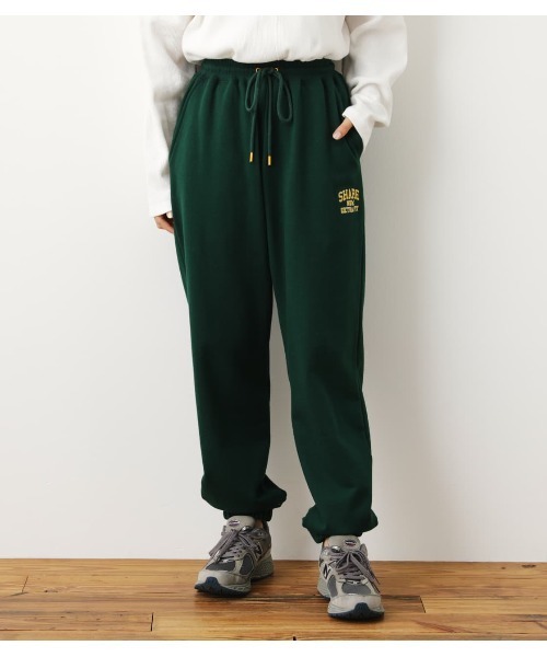 RODEO CROWNS WIDE BOWL(ロデオクラウンズワイドボウル)の「SHARE EASY スウェットパンツ(スウェットパンツ・レディース・ネイビー/ダークグリーン/ホワイト/グレー×ホワイト・LARGE/MEDIUM)」の4枚目の写真