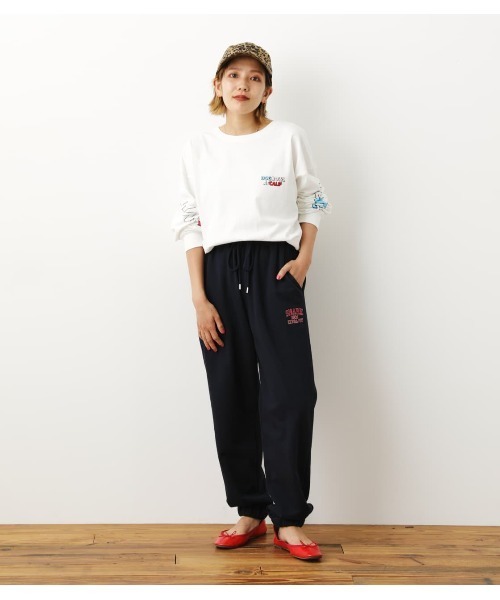 RODEO CROWNS WIDE BOWL(ロデオクラウンズワイドボウル)の「SHARE EASY スウェットパンツ(スウェットパンツ・レディース・ネイビー/ダークグリーン/ホワイト/グレー×ホワイト・LARGE/MEDIUM)」の18枚目の写真