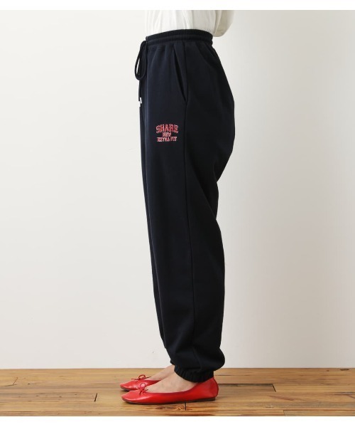 RODEO CROWNS WIDE BOWL(ロデオクラウンズワイドボウル)の「SHARE EASY スウェットパンツ(スウェットパンツ・レディース・ネイビー/ダークグリーン/ホワイト/グレー×ホワイト・LARGE/MEDIUM)」の8枚目の写真