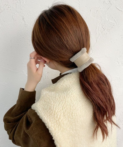 ボアレザーヘアゴム（ヘアゴム）｜PairPair（ペアペア）のファッション