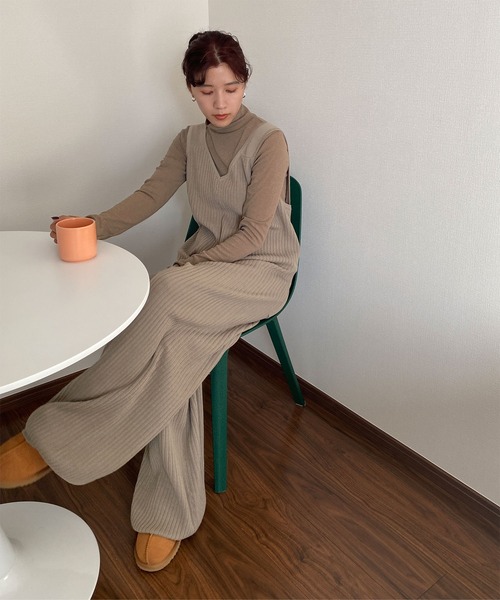 リラックスニットオールインワン