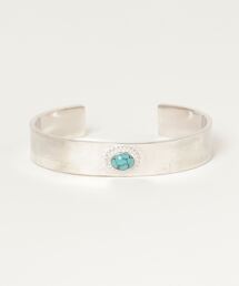 ROYAL FLASH | Taro Washimi / タロウワシミ/M plain bangle 12mm turquoise(バングル/リストバンド)