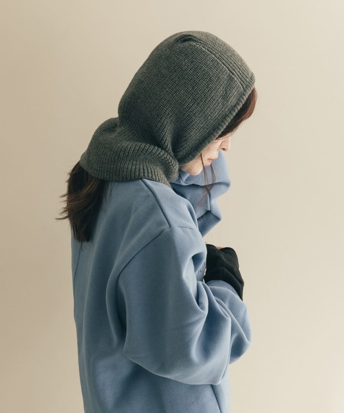 SMELLY(スメリー)の「ニットバラクラバ(ニットキャップ/ビーニー・レディース・ベージュ/グレー・-)」の19枚目の写真