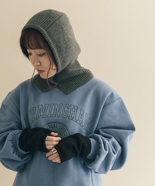 SMELLY(スメリー)の「ニットバラクラバ(ニットキャップ/ビーニー・レディース・ベージュ/グレー・-)」の12枚目の写真