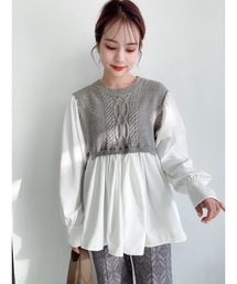 JUMELLE | ドッキングニット(シャツ/ブラウス)