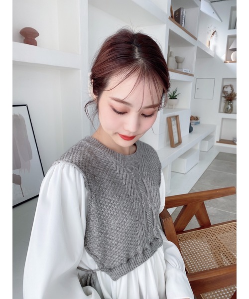 JUMELLE（ジュメロ）の「ドッキングニット（シャツ/ブラウス・レディース・グレー・FREE）」の11枚目の写真