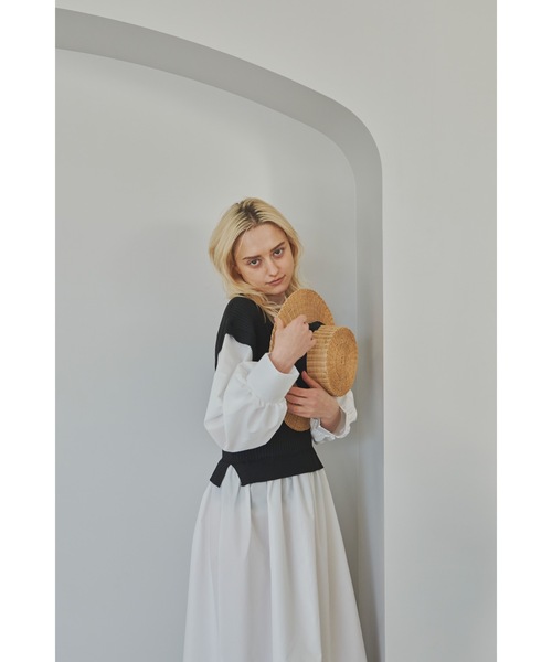 Aunt Marie's（アントマリーズ）の「ミニベストドッキングシャツワンピース / 低身長向けSサイズ展開有（ワンピース・レディース・パープル/アイボリー/ブラック・FREE/S）」の17枚目の写真