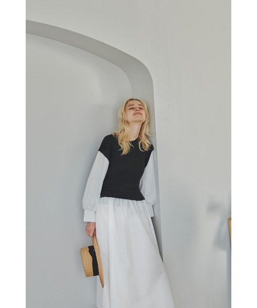 Aunt Marie's（アントマリーズ）の「ミニベストドッキングシャツワンピース / 低身長向けSサイズ展開有（ワンピース・レディース・パープル/アイボリー/ブラック・FREE/S）」の21枚目の写真