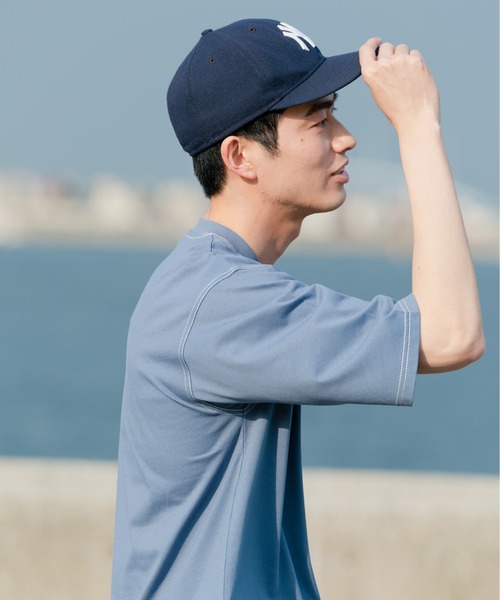 Blue Standard (ブルースタンダード)の「【BLUE STANDARD/ブルースタンダード】汗染みの目立ちにくいTシャツ ZEROSTAIN 配色ステッチビッグTシャツ(Tシャツ/カットソー・メンズ・ピンク系その他/ベージュ/アイボリー/ブラック/サックスブルー・MEDIUM/X-LARGE/LARGE)」の17枚目の写真