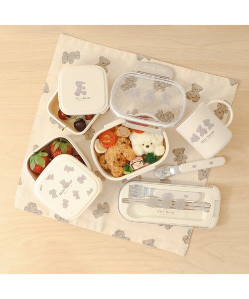 apres les cours(アプレレクール)の「tiny bear トリオセット(カトラリー・キッズ・ベージュ・FREE)」の3枚目の写真