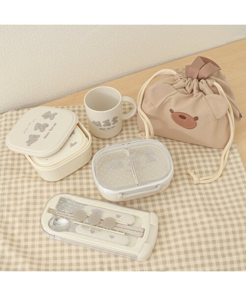 apres les cours(アプレレクール)の「tiny bear トリオセット(カトラリー・キッズ・ベージュ・FREE)」の6枚目の写真