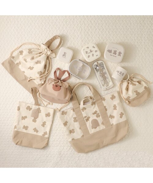 apres les cours(アプレレクール)の「tiny bear トリオセット(カトラリー・キッズ・ベージュ・FREE)」の7枚目の写真