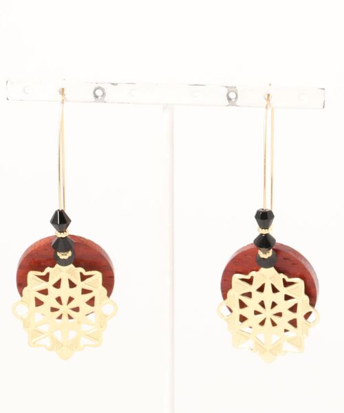 チャイハネ（チャイハネ）の「【チャイハネ】タラセア風フープピアス（ピアス（両耳用）・レディース・その他1/その他2/その他3/その他4・FREE）」の8枚目の写真