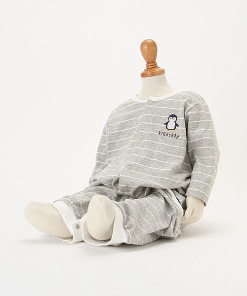 kladskap（クレードスコープ）の「お尻アニマル2wayオール（ロンパース・キッズ・クリーム/トップグレー・50-70cm）」の14枚目の写真