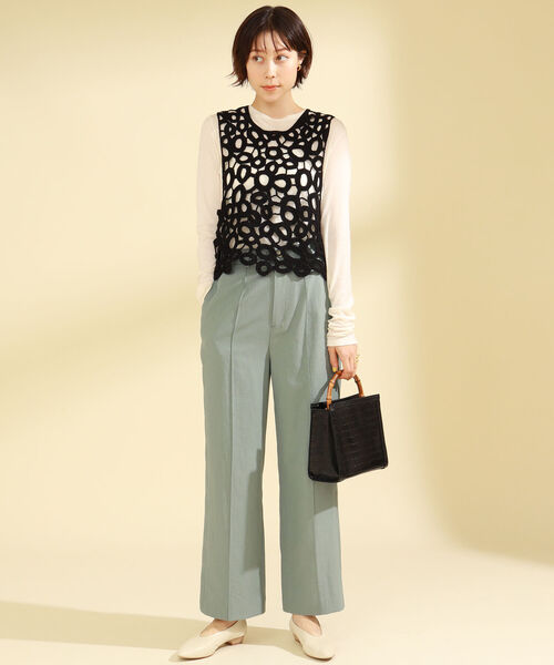 Ray BEAMS（レイビームス）の「Ray BEAMS / サークル ベスト（ベスト・レディース・オレンジ/ブラック・ONE SIZE）」の5枚目の写真