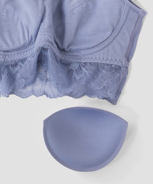 northerly（ノーザリー）の「毎日らくちん、楽しくバストケア 　もちもちナイトブラ（ナイトブラ・レディース・ピンク/サックスブルー/グレー・MEDIUM/LARGE/X-LARGE）」の15枚目の写真