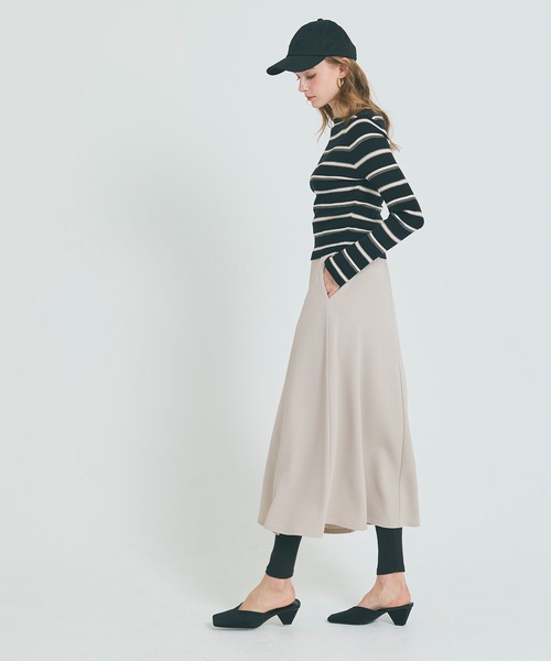 coca(coca)(コカ)の「【WEB限定セール】\新色登場/エンボスAラインスカート(スカート・レディース・ブラック/ワインレッド/ダークベージュ/ライトグレー・ONE SIZE)」の21枚目の写真