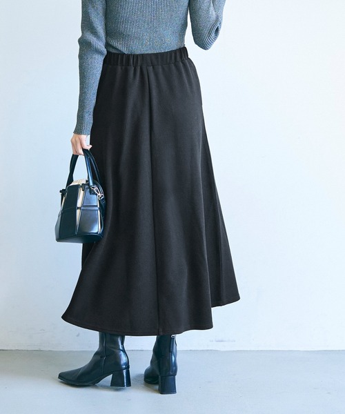 coca(coca)(コカ)の「【WEB限定セール】\新色登場/エンボスAラインスカート(スカート・レディース・ブラック/ワインレッド/ダークベージュ/ライトグレー・ONE SIZE)」の15枚目の写真