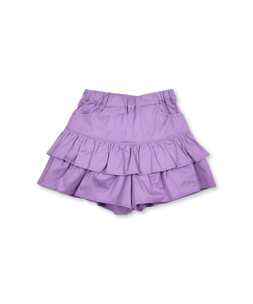 Noeil aime BeBe(ノイユエイムベベ)の「Noeil aime BeBe/ギャザー 切り替え ショートパンツ (90~130cm)(その他パンツ・キッズ・パープル/ベージュ・120/90/130/100/110)」の2枚目の写真