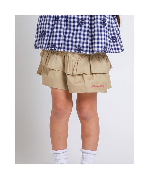 Noeil aime BeBe(ノイユエイムベベ)の「Noeil aime BeBe/ギャザー 切り替え ショートパンツ (90~130cm)(その他パンツ・キッズ・パープル/ベージュ・120/90/130/100/110)」の9枚目の写真
