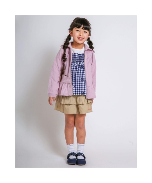 Noeil aime BeBe(ノイユエイムベベ)の「Noeil aime BeBe/ギャザー 切り替え ショートパンツ (90~130cm)(その他パンツ・キッズ・パープル/ベージュ・120/90/130/100/110)」の13枚目の写真