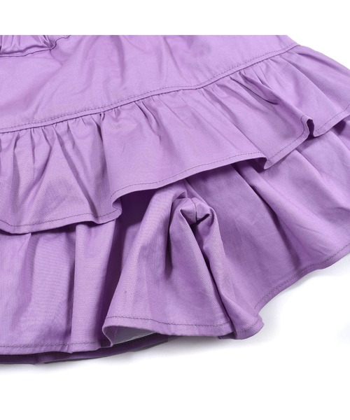 Noeil aime BeBe(ノイユエイムベベ)の「Noeil aime BeBe/ギャザー 切り替え ショートパンツ (90~130cm)(その他パンツ・キッズ・パープル/ベージュ・120/90/130/100/110)」の4枚目の写真