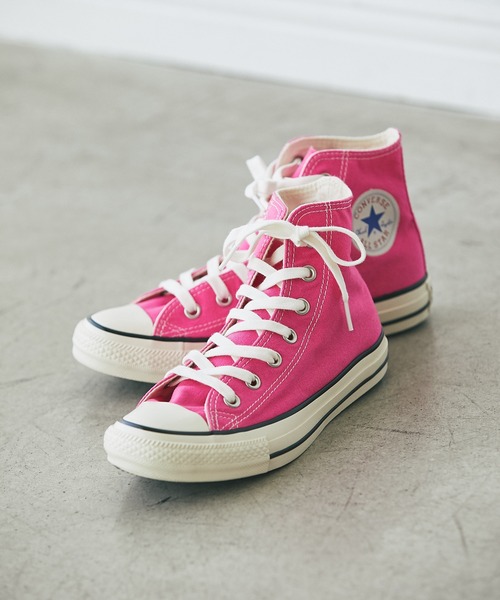 CONVERSE(コンバース)の「CONVERSE/コンバース USカラーズHI(スニーカー・レディース・ブルー/ピンク・4.5/5.5)」の4枚目の写真