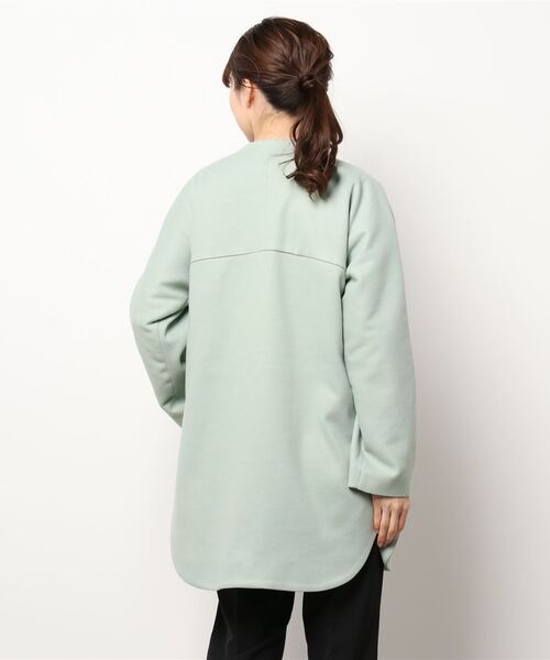 Gready Brilliant（グレディブリリアン）の「ＴＲミディクルー（ノーカラーコート・レディース・ブルーグレー・FREE）」の7枚目の写真