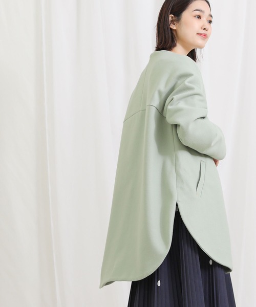 Gready Brilliant（グレディブリリアン）の「ＴＲミディクルー（ノーカラーコート・レディース・ブルーグレー・FREE）」の19枚目の写真