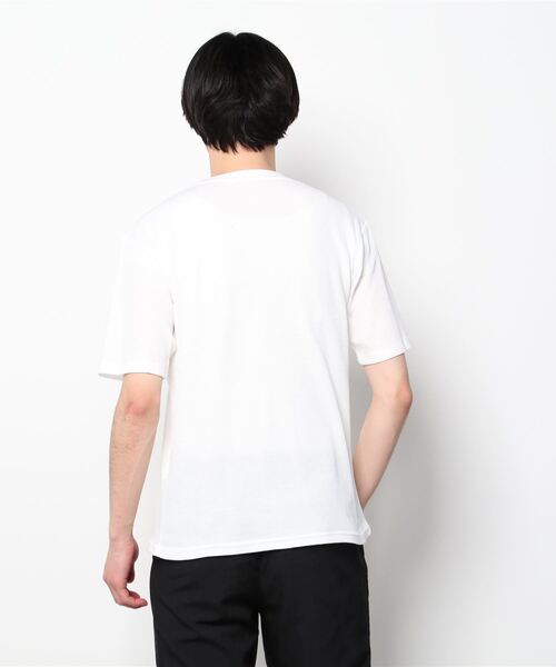 URBAN COLLECTION（アーバンコレクション）の「梨地ボタンレス7分袖カーディガン+半袖Tシャツ セット アンサンブル（カーディガン/ボレロ・メンズ・ブラック/ネイビー/チャコール/グレイッシュベージュ・L/M/XL）」の8枚目の写真