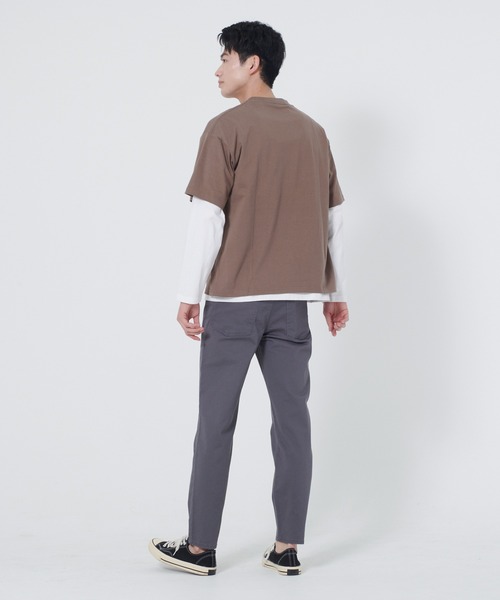 Blue Standard (ブルースタンダード)の「【BLUE STANDARD/ブルースタンダード】上品+美脚みえする 快適ストレッチテーパードカラーパンツ(その他パンツ・メンズ・チャコールグレー/ブラック/ネイビー/カーキ/ベージュ・SMALL/MEDIUM/LARGE/X-LARGE)」の17枚目の写真