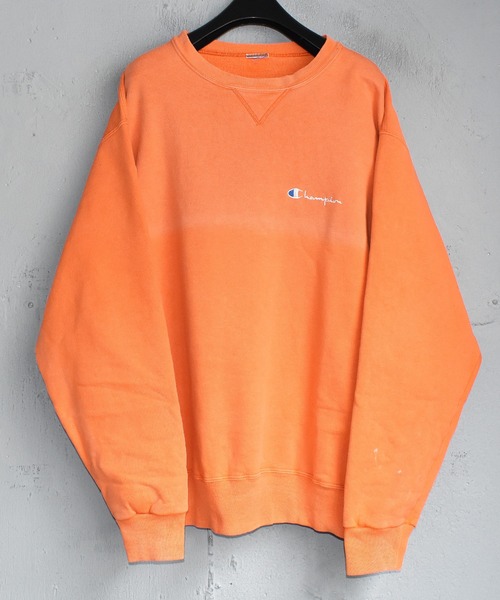 【ヴィンテージ古着】Champion / チャンピオン 前V ロゴ刺繍 クルーネックスウェット