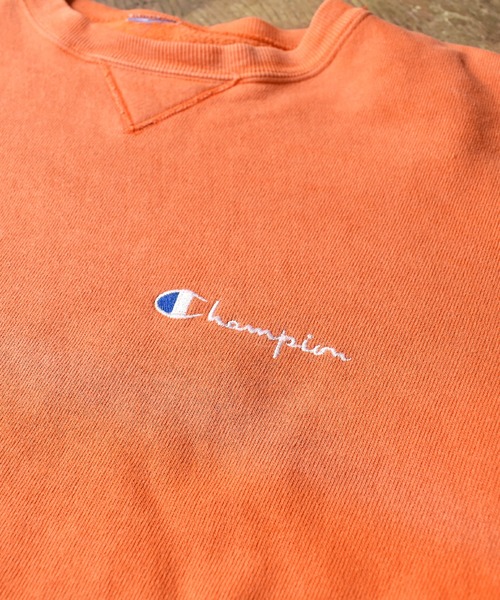 【ヴィンテージ古着】Champion / チャンピオン 前V ロゴ刺繍 クルーネックスウェット