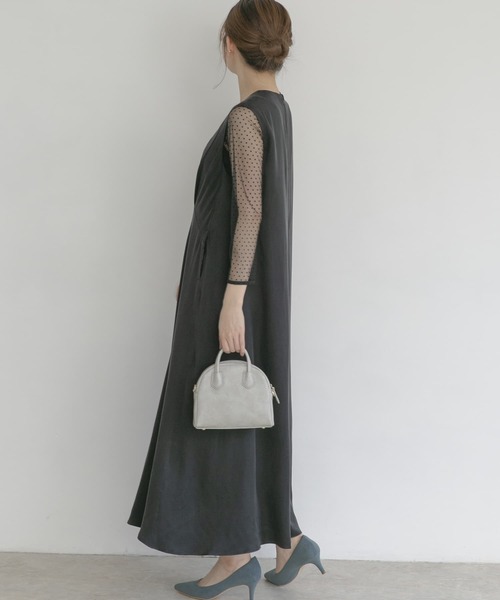 URBAN RESEARCH ROSSO（アーバンリサーチロッソ）の「バイヤスドレス（ワンピース・レディース・ブラック/ゴールド系その他・FREE）」の4枚目の写真